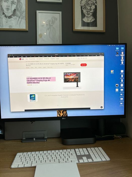 LG 32UN880-B UltraFine Ergo 4K монитор