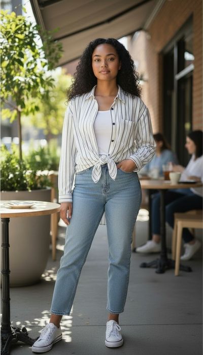 Рубашка в полоску