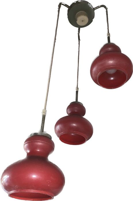 Люстра с новыми запасными плафонами