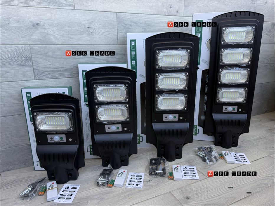 Соларна LED улична лампа 500W ,1000W,1500W,2000W– мощно и икономично осветление