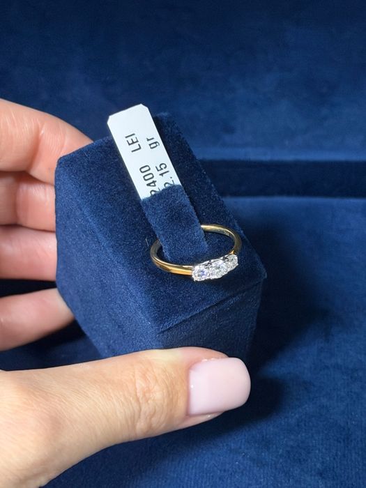 Inel aur 18K 3.19gr diamante