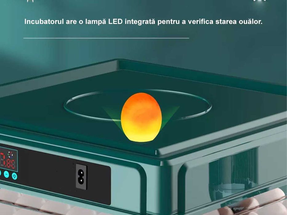 Incubator Automat 48 de oua pui Clocitoare Rata Gisca Eclozator