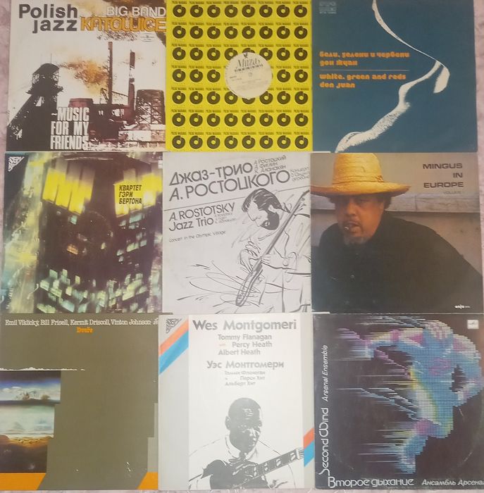 Виниловые пластинки в стиле джаз