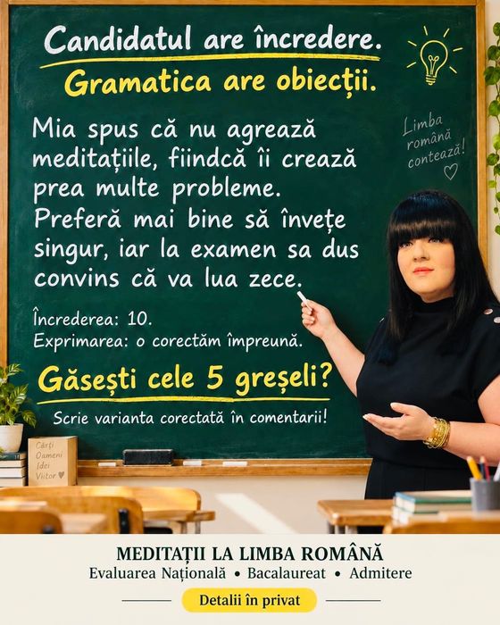PREGĂTIRE DE EXCELENȚĂ la Limba și Literatura Română / GRAMATICĂ