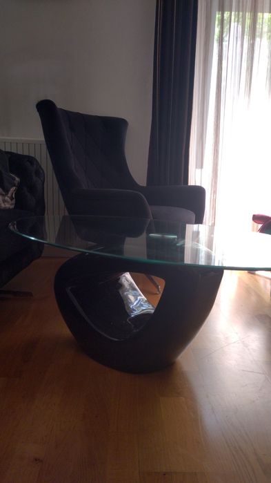 Ansamblu lux catifea inox sticla canapea fotoliu masa cafea perne ikea