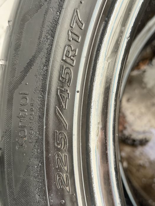 225/45/17 пара летние шины hankook