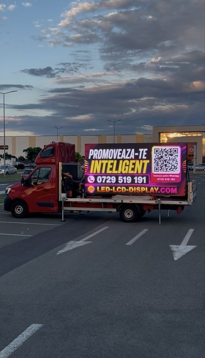Publicitate Mobila cu Ecran LED si Sistem Lift
