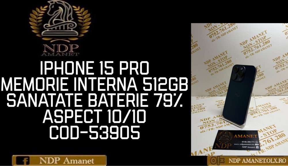 NDP Amanet Braila Iphone 15 Pro(53905)
