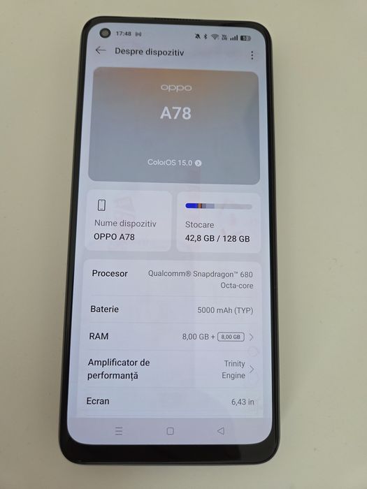Oppo A78 4G 128GB/8GB