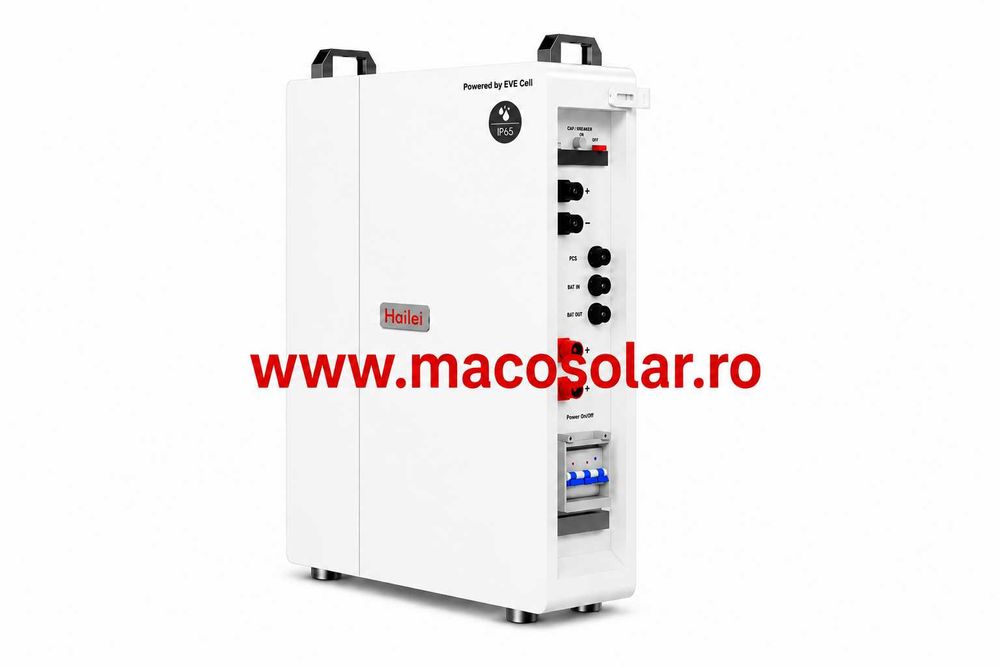 Baterie Hailei 10 kw LV cu incalzire celule EVE IP65 LiFePO4- exterior-