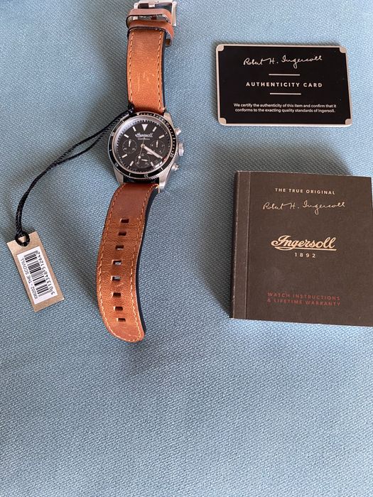 Ingersoll DISCOVERY I06202 Mens The Scovill Movement Quartz Case Stain