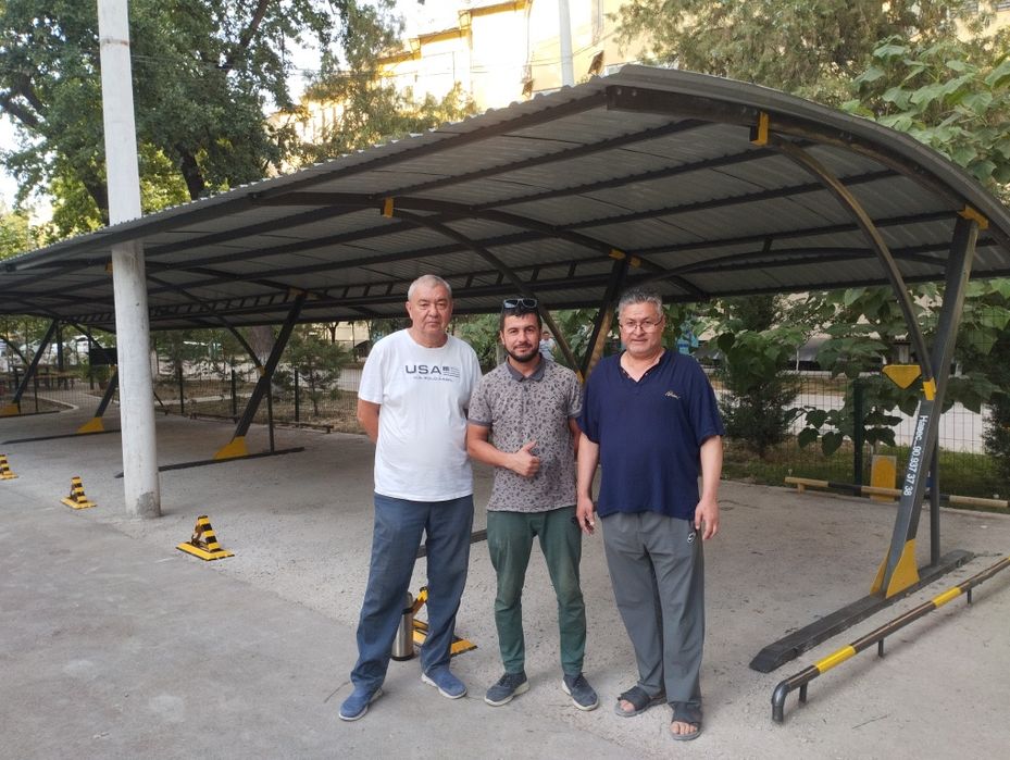 Авто навес навесы на болтах avto naves mashinaga naves hovliga naves