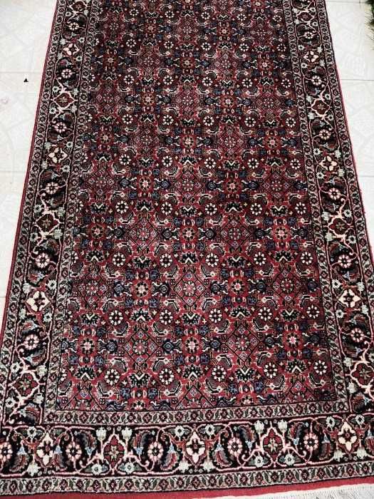 Superb covor persan-traversa-Bidjar-lana-matase-manual-Franta