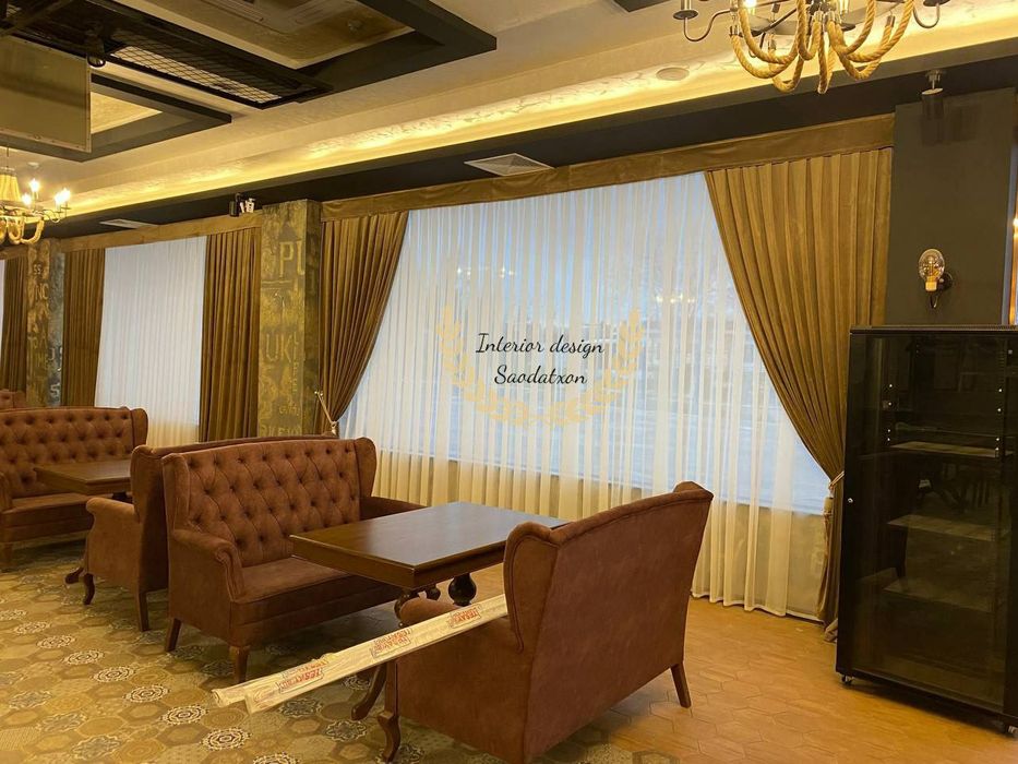 Стирка шторов. Парда ювиш хизмати