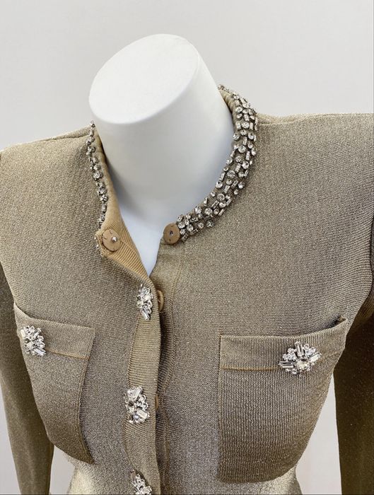 Дамска Официална Рокля Бежов Цвят