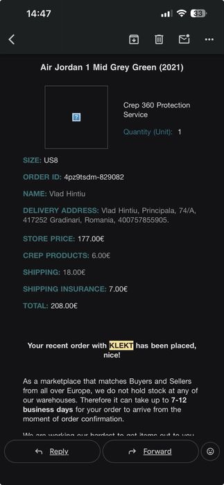 Air Jordan 1 Mid SE 41 – autentici KLEKT – impecabili