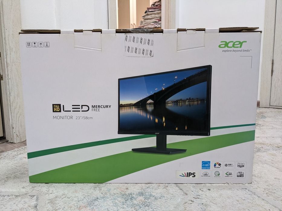 Acer H236HL  Монитор для Видеомонтажа и фоторедактирование IPS глянец