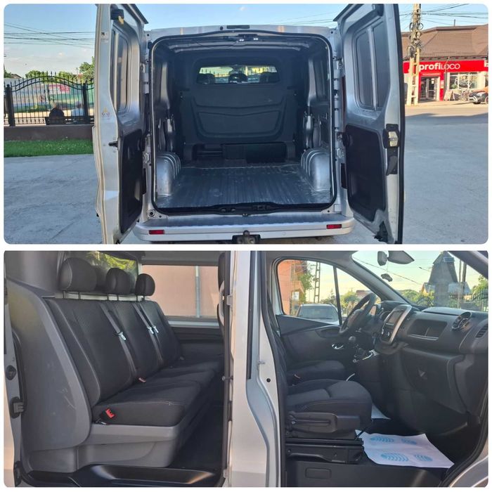 Opel Vivaro Extra Lung/Renault Trafic/An 2018/120 CP/Km 160899/Dublucabine original/AC/Navigatie/Km cu factura/Distributie lant/Import Olanda
