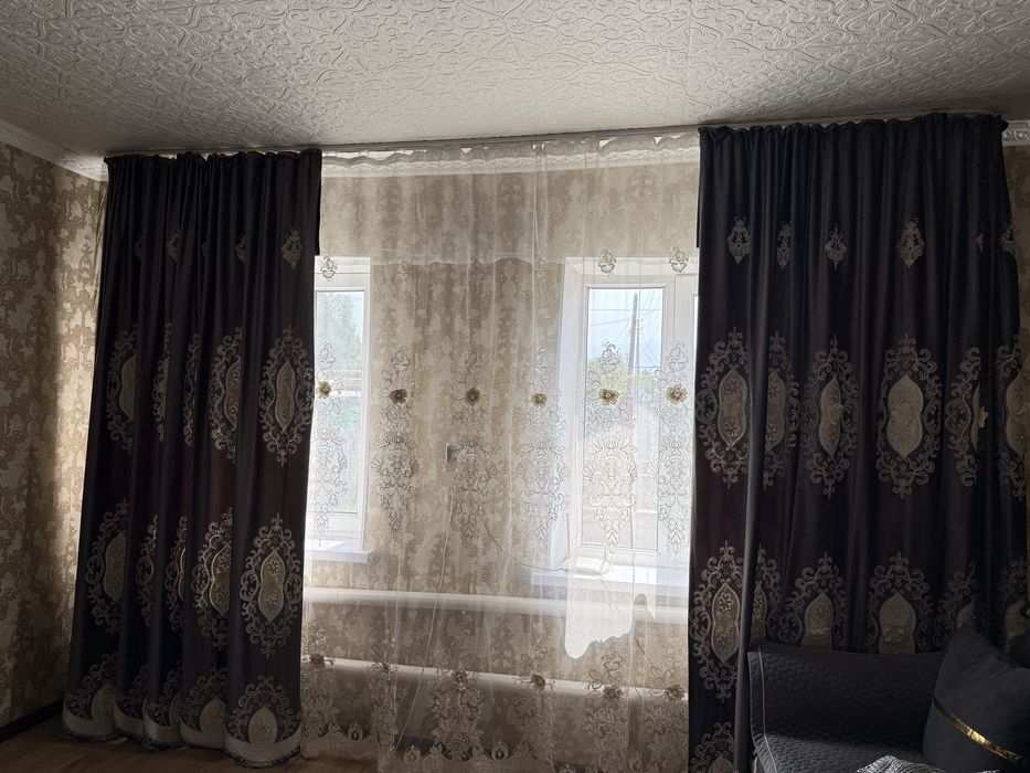 Тюль со шторами на окно