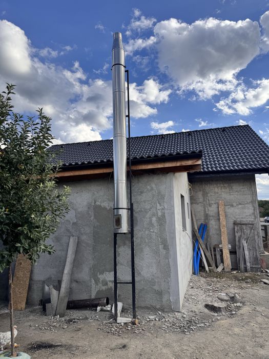 Centraala lemne TIS 25kw+pompa Grunfos+Termostat+cos fum 4m+suport fum+valva presiune+Manometru