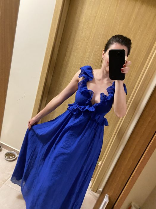 Страхотна синя лятна рокля H&M