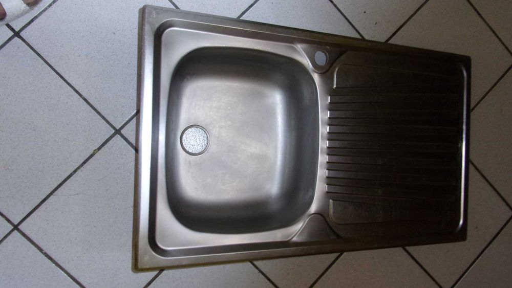 AIKO metal sink for kitchen 860mm x 500mm x 150mm - 1 year old - perfect condition