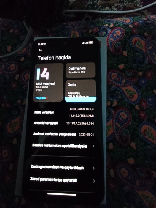 Redmi note 10 s holati ideal