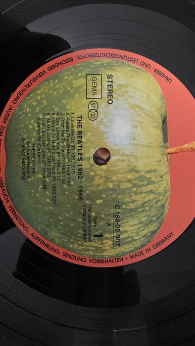 COLECTIE RARA The Beatles 4xLP Red Blue Albums 1973 German ANALOG Cope