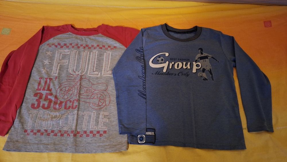 Детски блузи с дълъг ръкав 4-7 год. - лот