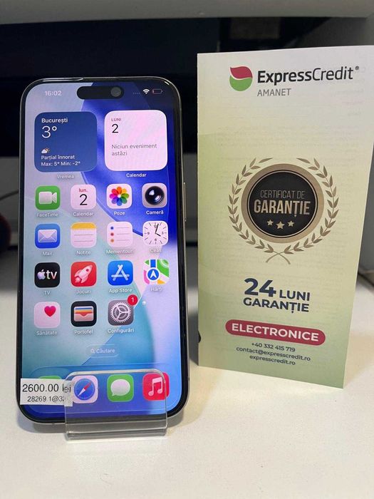 Telefon iPhone 15 Pro (AG32 B28269.1) 2 ANI GARANTIE!