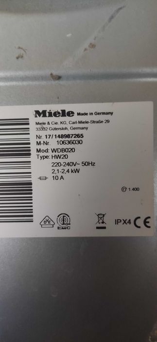 Miele W1 Classic за части без долна платка
