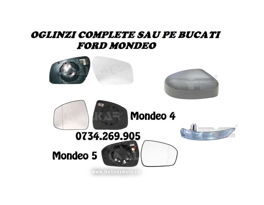 Oglinda FORD MONDEO 3 4 5 geam sticla oglinzi stanga dreapta MONTAJ