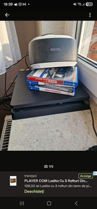 Vand/schimb Ps 4 cu ochelarii Vr originali