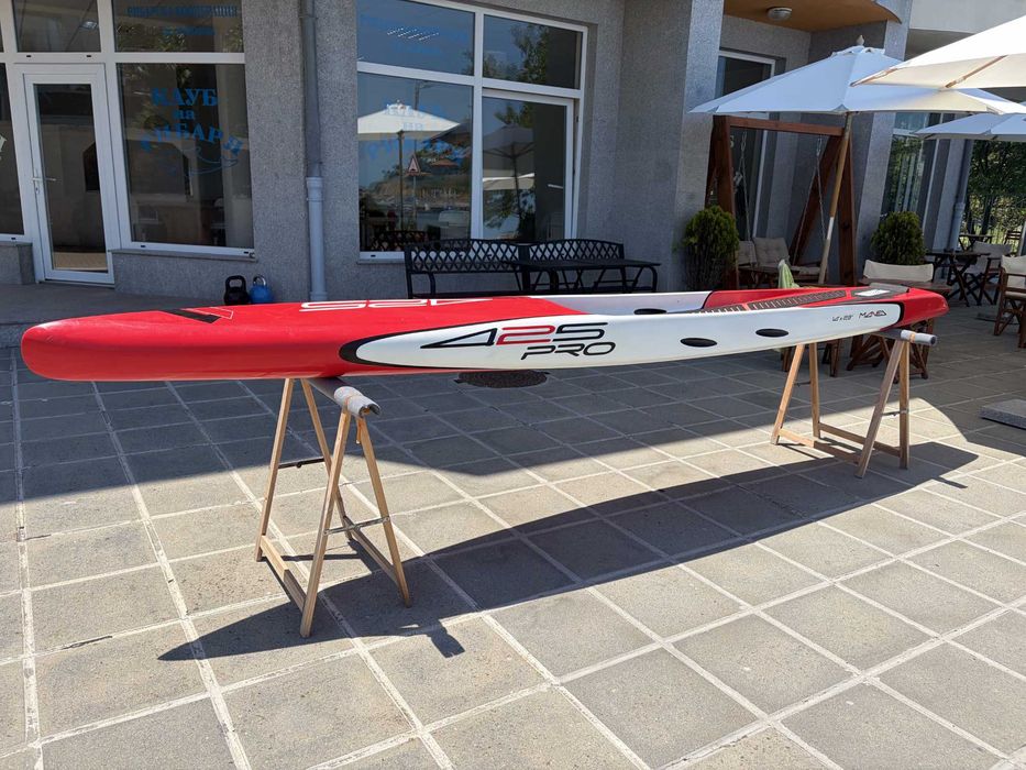 Full Carbon Race SUP 14x23 / Standup-Paddleboard / Surf / Съзтезателен СЪП Карбон / Професионален Падъл борд 14 х 23