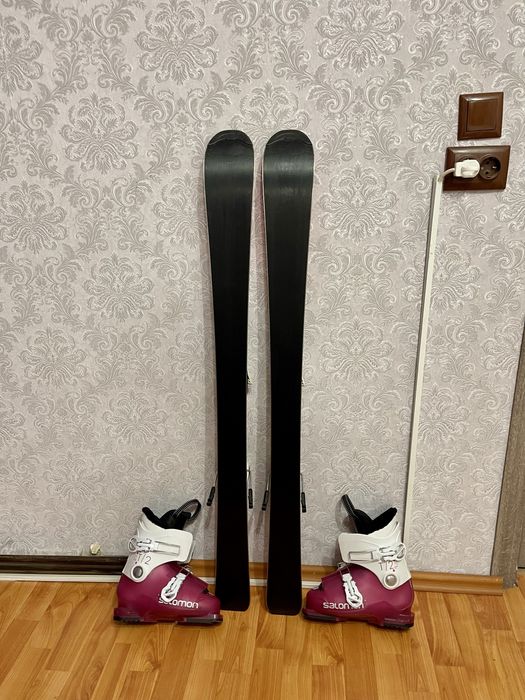 Schiuri copii 110 cm  atomic cu clapari copii skiuri