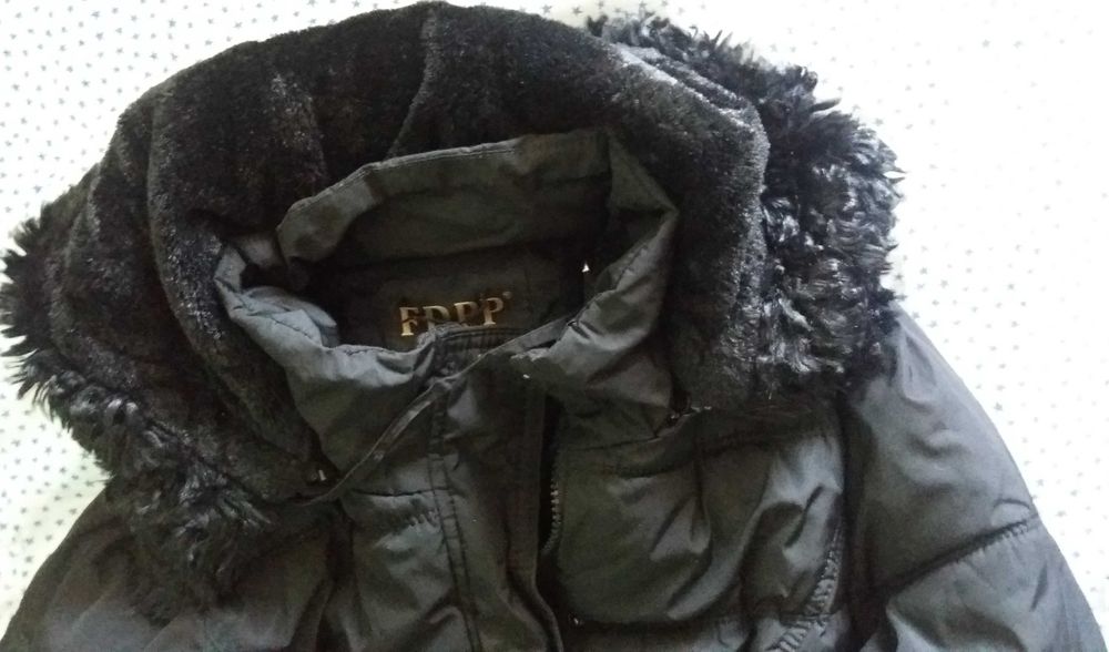 Зимно дамско черно яке