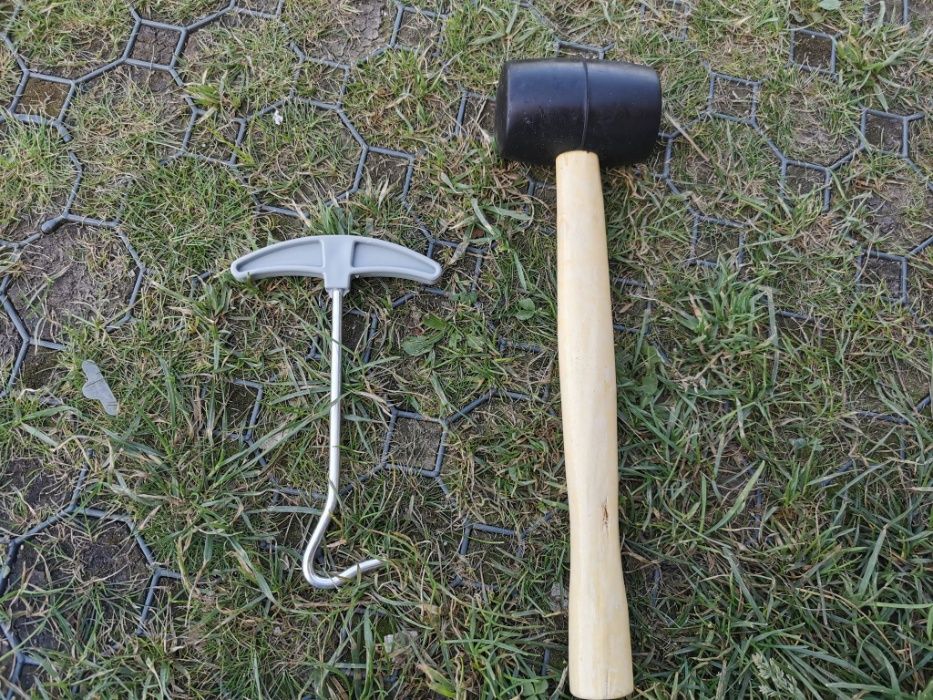 Монтажен комплект за палатка - колчета, гумен чук, въже, ластици и др