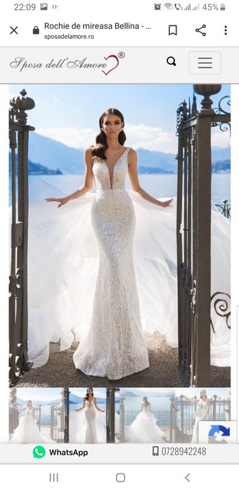 Rochie mireasa Sposa dell Amore, purtata o data