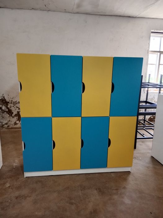 Шкаф Детский для Раздевалки 10-ти Секционный. Богчалар учун шкаф