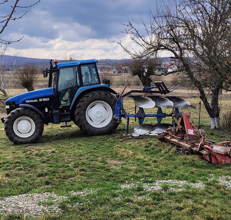 New Holland 100 cp cu plug  Lemken și grapă Lely