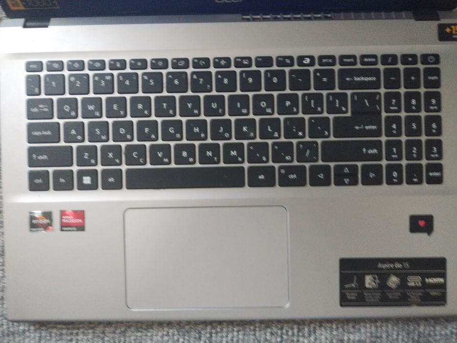 Продам ноутбук acer aspire go 15