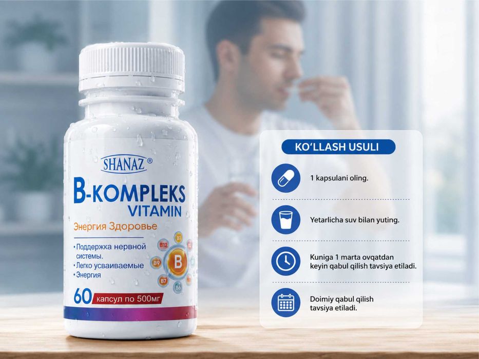 Vitamin B kompleks 60 capsula