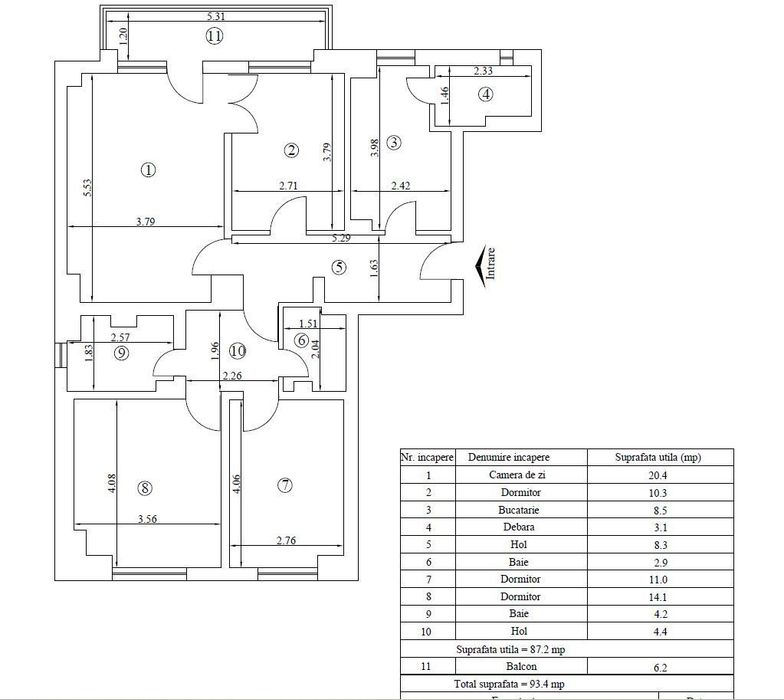 Apartament cu 4 camere in zona Centru - Arcu — fotografia 3