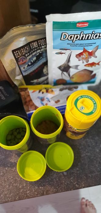 Set Acvariu pești 30l + toate accesorii + animale acvatice