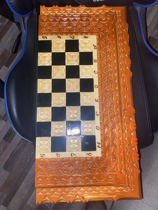 Нарды-шашки из дерева