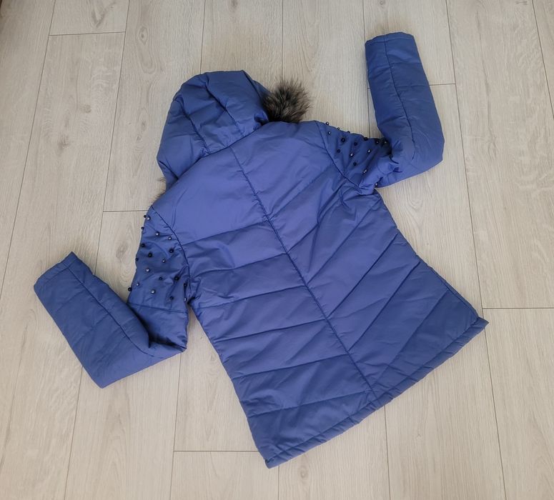 Дамско яке в син цвят