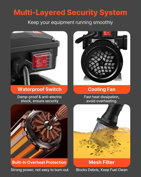 Pompa Transfer Motorina 230V 60L/min 13.7m Ridicare