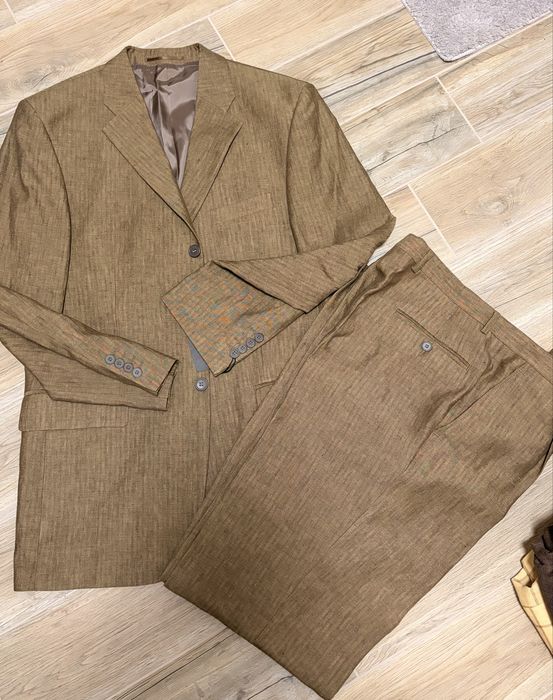 Лен и вълна сако,панталон