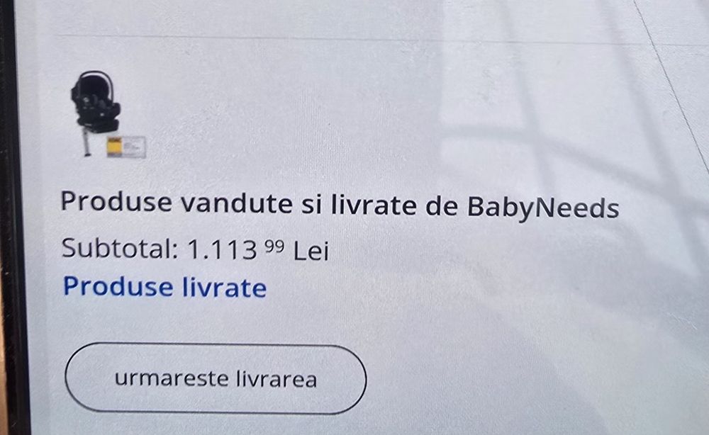 Scoica pentru bebeluși cu isofix