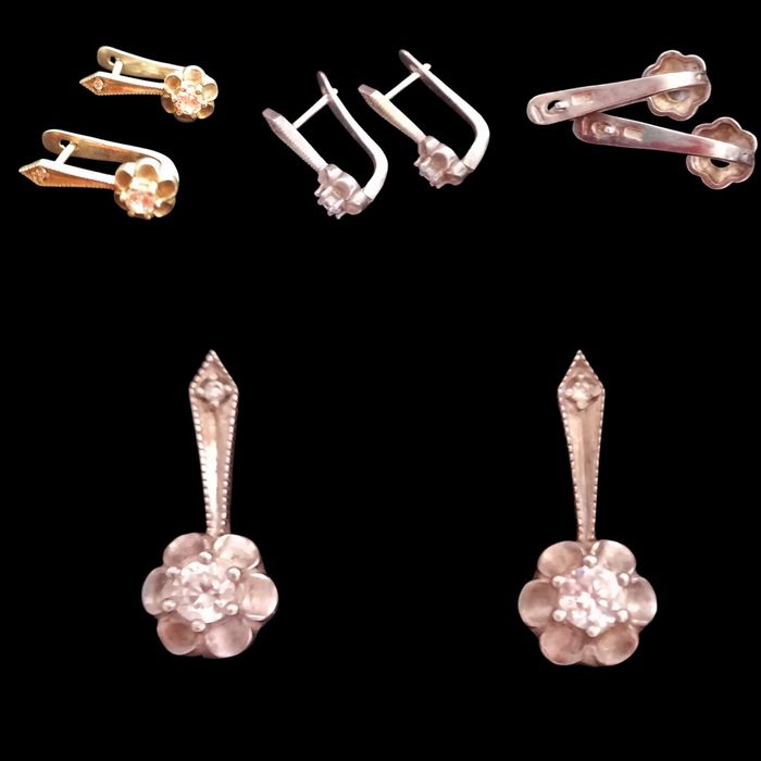 Серьги винтаж. 925 пробы